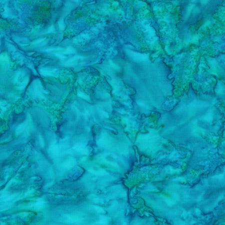 Batiks - Anthology: Lava - Aqua Green - 100Q-2045