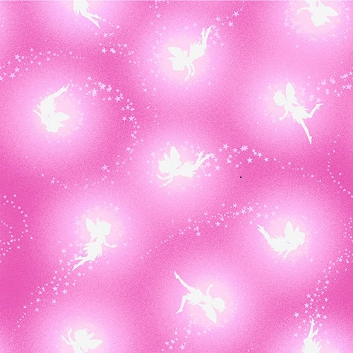 Henry Glass: Pixie & Petals - Pink Tossed Pixie Silhouttes - Salt Meadow Studios - 195G-22