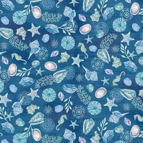 Henry Glass: Salt & Sea - 221-77 - Shells & Seahorses - Andrea Tachiera