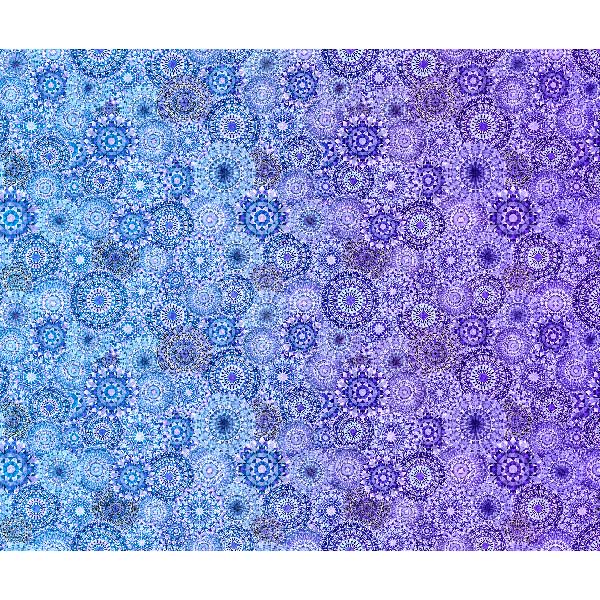 Quilting Treasures: Jewelscape - Ombre - Blue/Lavender - 28979-BL