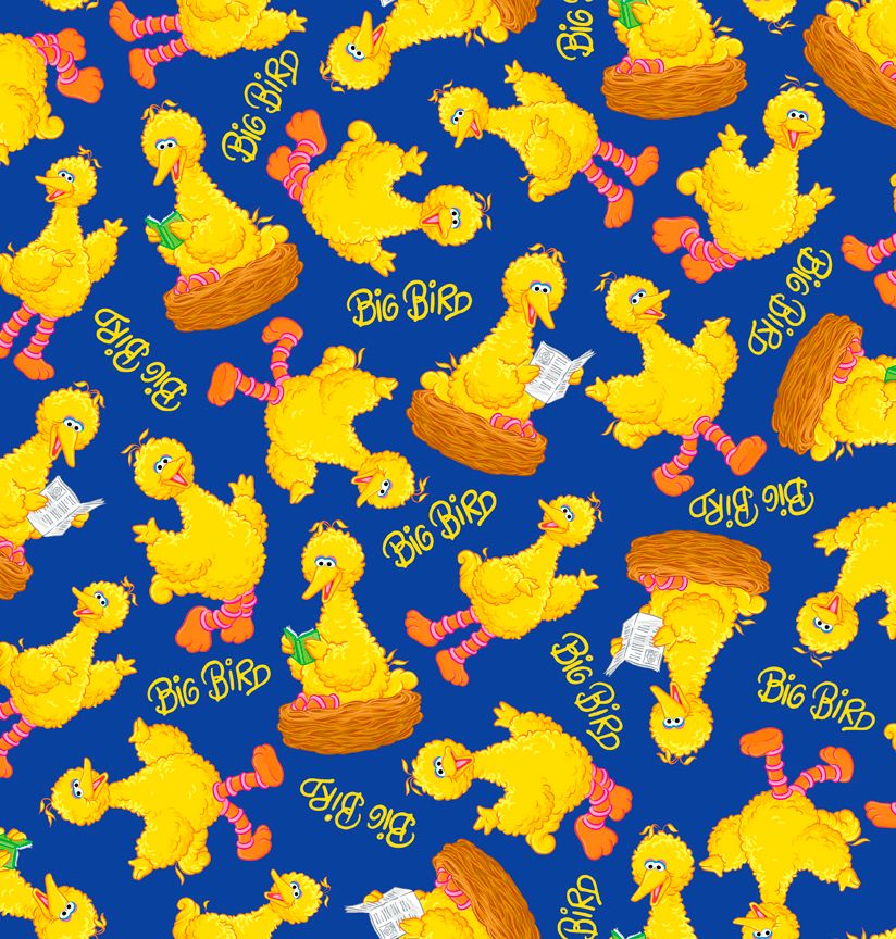 Quilting Treasures: Sesame Street - Big Bird in Nest - Sesame Workshop - 27544-Y