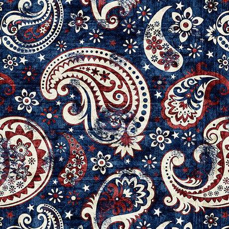 Quilting Treasures: American Tapestry - Paisley - 30870-N