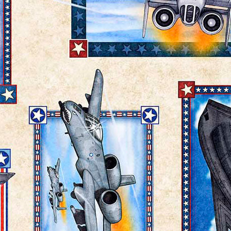Quilting Treasures: Patriot - Airforce Patch - 30931-E