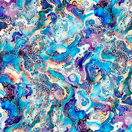Quilting Treasures: Fantasia - Abstract Flow- 30972-X