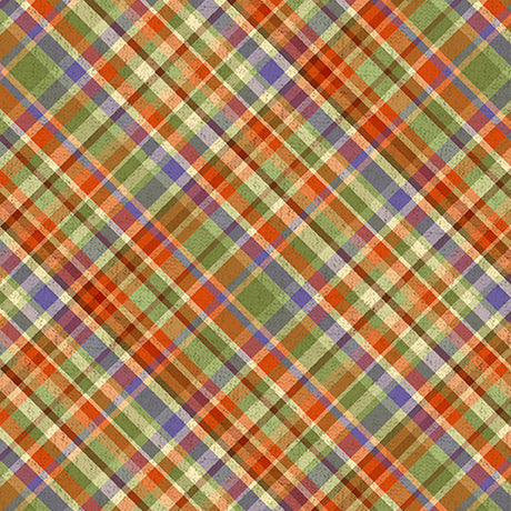 Quilting Treasures: Cornucopia Harvest - Diagonal Plaid - 31029-X