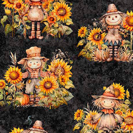 Quilting Treasures: - QT Cuties - Scarecrows - 31179-J - ©Morris Creative Group