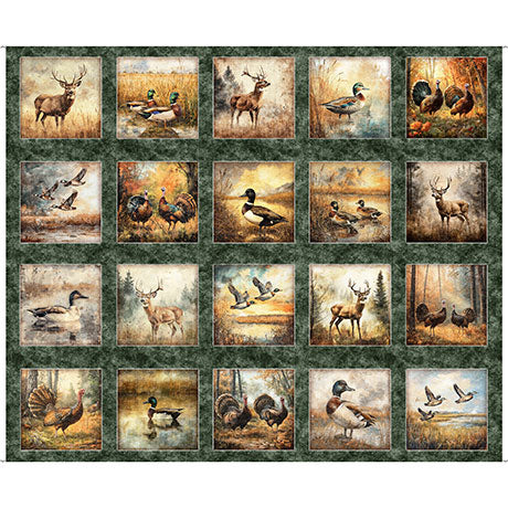 Quilting Treasures: Forest Field and Stream - Wildlife Picture Patches - 31406-F - ©Morris Creative Group