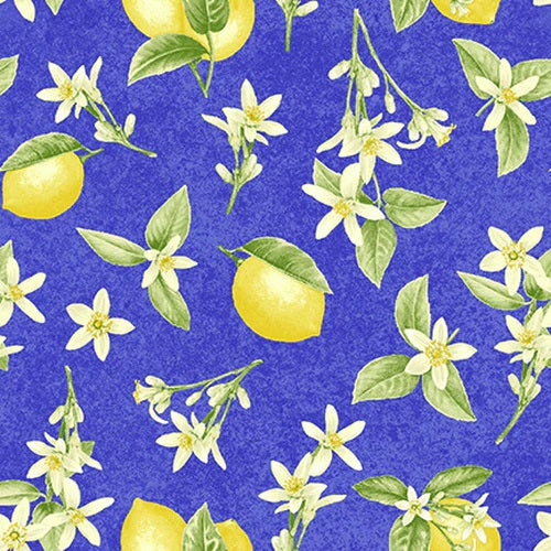 Henry Glass: Just Lemons - Tossed Lemon Blossoms - 9343-74