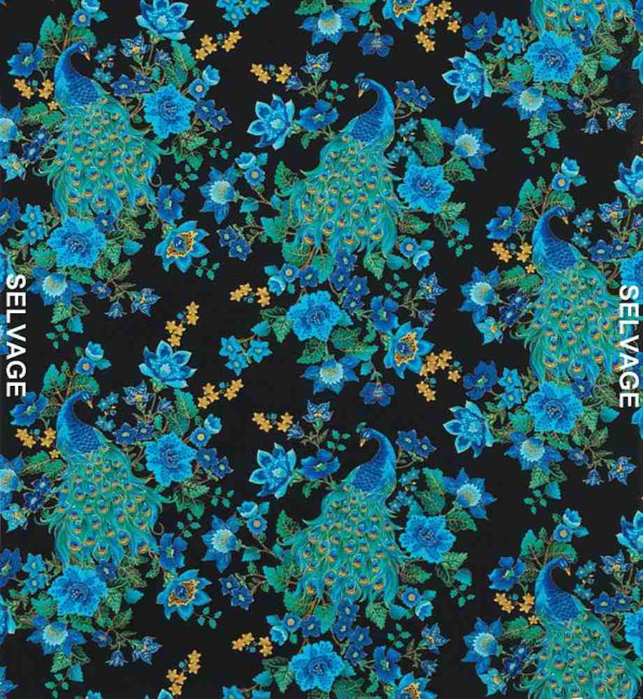 Timeless Treasures: Luminous - Beautiful Peacock - CM8662