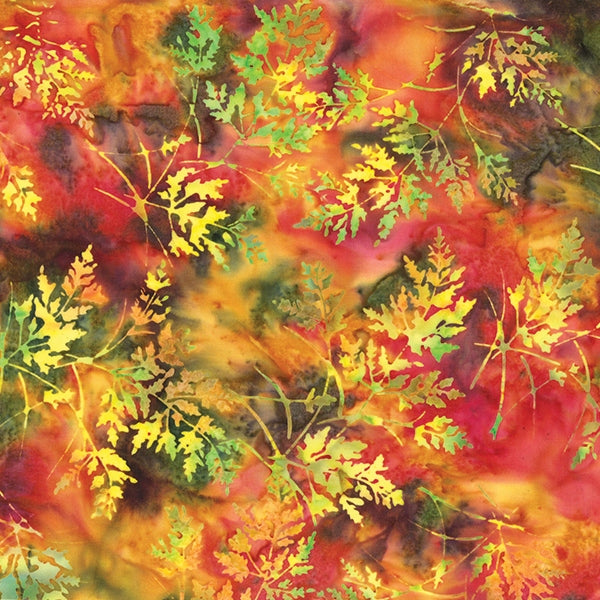 Batiks - Hoffman: Bali Batiks - Grass - Groovy - S2354-525