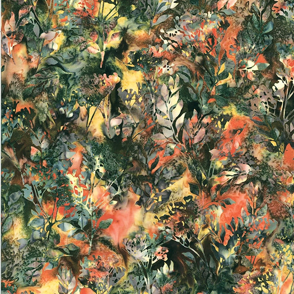 Batiks - Hoffman: Bali Batiks - Foliage - Rainforest - T2377-553