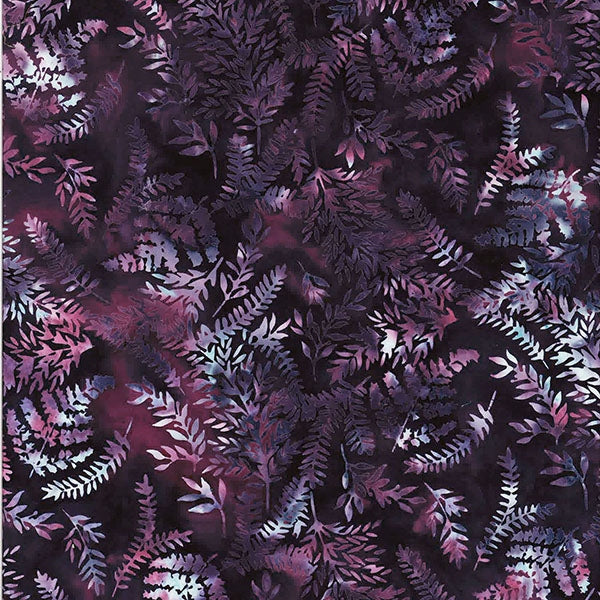 Batiks - Hoffman: Bali Batiks - Leaves - Grape - T2378-45