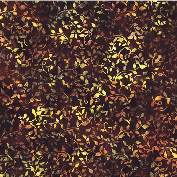Batiks - Hoffman: Bali Batiks - Swirl Leaf - Nightshade - T2380-533