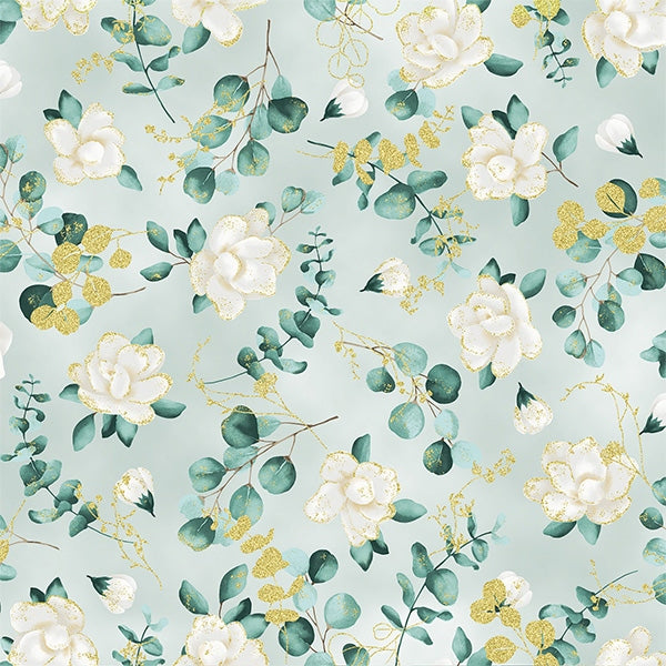 Hoffman: Home Sweet Home - Sage/Gold - T7755-77G