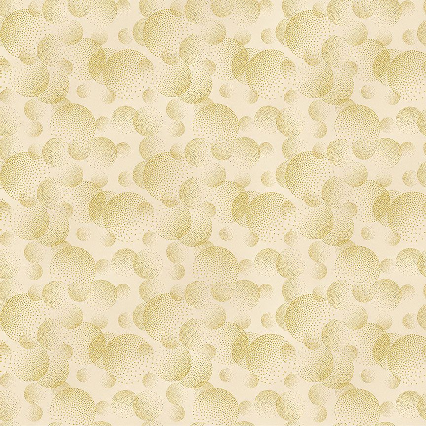 Timeless Treasures: - Majestic - Dotted Circle Textures - CM8816-Cream