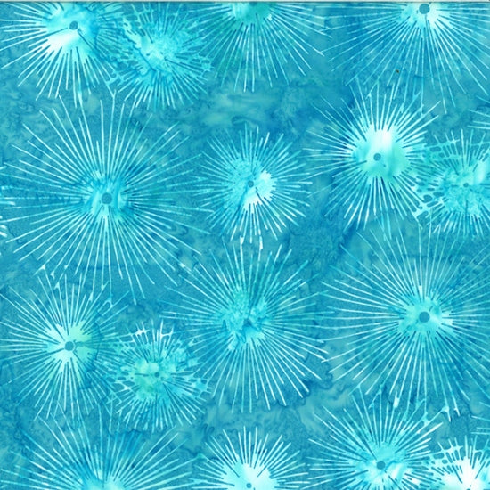 Hoffman: Bali Batik - Deep Blue Sea - Sunburst Agusta - U2474-579