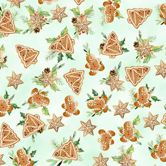 Hoffman: Holiday Sweets - Gingerbread - U4992-74G - Metallic