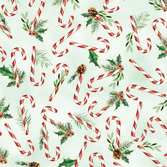 Hoffman: Holiday Sweets - Candy Canes - U4993-74G - Metallic