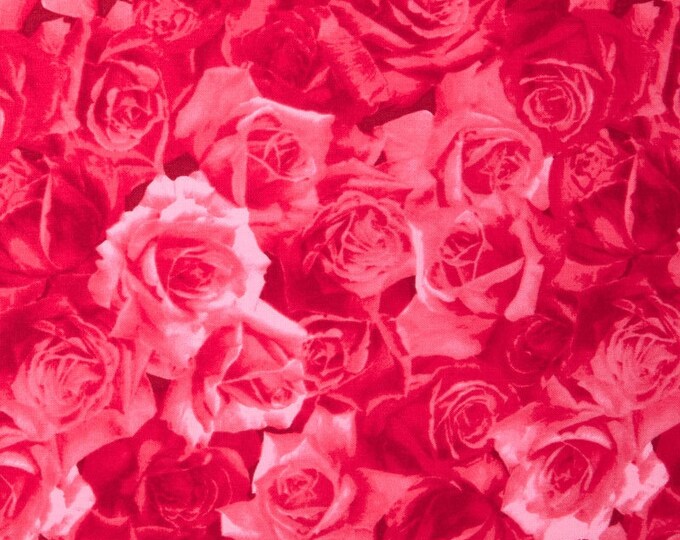 Andover: Market Flowers 2 - Packed Roses - A7226-E - Firetrail Designs