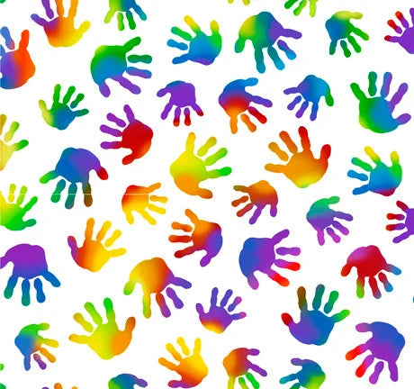 Quilting Treasures: Minky - Children's Hands - 27070-ZMINK