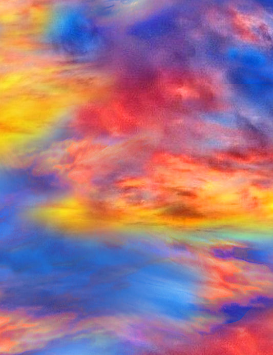 Timeless Treasures: Sunflower - Sunset Sky - C1136