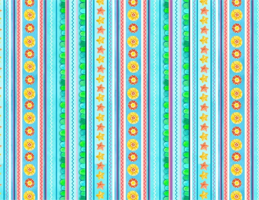 Elizabeth Studios: Little Mermaid - Stripe - 17005E-Blue