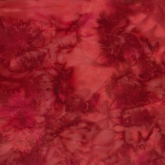 Batiks - Hoffman: 1895 Watercolors - Red Velvet - 1895-568