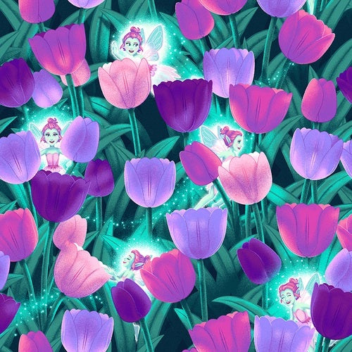 Henry Glass: Pixie & Petals - Pixies and Tulips - Salt Meadow Studios- 193G-65