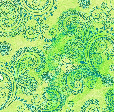 108" Quilt Back - Quilting Treasures - Avalon 108 - Lime - 26312-H