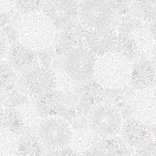 108" Quilt Back - Henry Glass: Fanfare - Monotone - White - 2745W-01