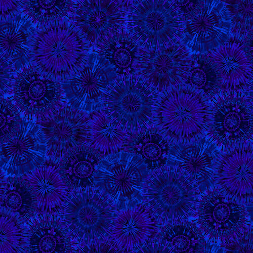 108" Quilt Back - Henry Glass: Fanfare - Monotone - Blue - 2745W-79