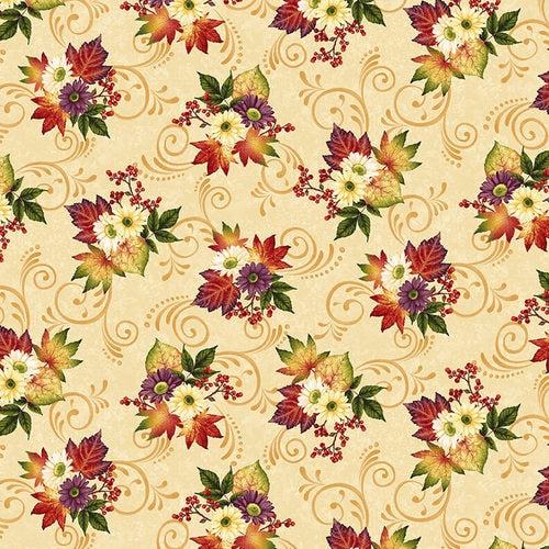 Henry Glass: Pumpkin Harvest - Daisy Bouquet - 2667-33