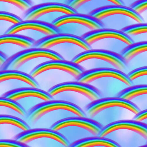 Henry Glass:  Unicorn Dreams - Rainbow Toss- 2730-17