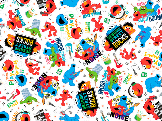 Quilting Treasures: Sesame Street - Loud Noise - Sesame Workshop - 27919-Z