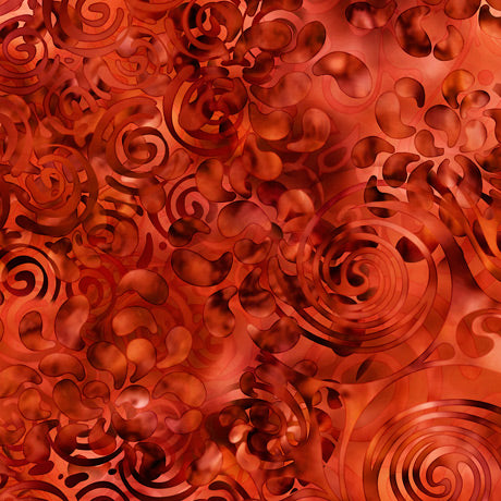 108" Quilt Back - Quilting Treasures - Effervescence Wide - Effervescence Ombre - Orange - 28306-OR