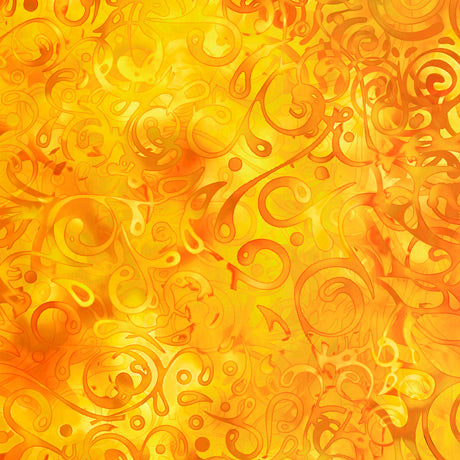 108" Quilt Back - Quilting Treasures - Effervescence Wide - Effervescence Ombre - Yellow - 28306-S