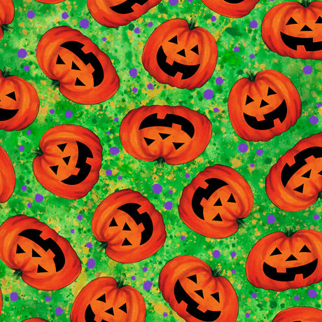 Quilting Treasures: Tricks & Treats - Pumpkin Toss - Halloween - 28344-G
