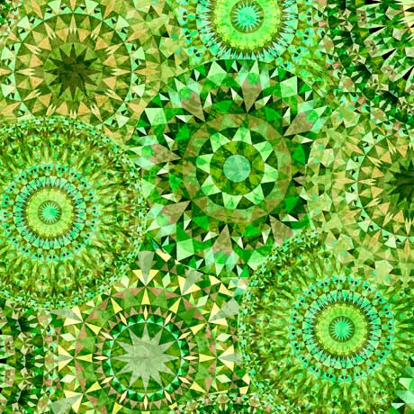 Quilting Treasures: Jewelscape - Ombre - Green - 28979-G