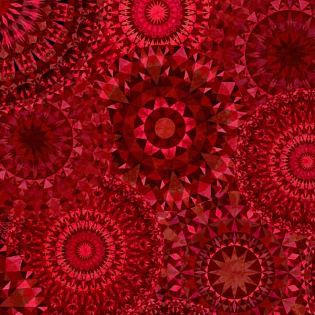 Quilting Treasures: Jewelscape - Ombre - Red - 28979-M