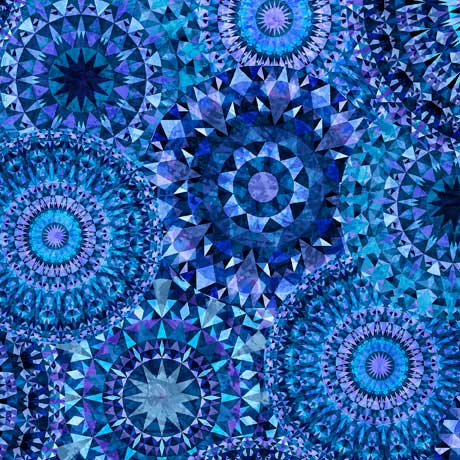 Quilting Treasures: Jewelscape - Ombre - Blue - 28979-WB