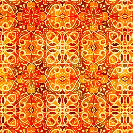Quilting Treasures: Wild At Heart - Geometric - Orange - 28996-O