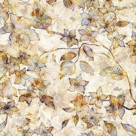 108" Quilt Back - Quilting Treasures - Got Your Back - Tonal Floral - 29250-A