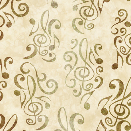 108" Quilt Back - Quilting Treasures - Got Your Back - Music Notes - 29254-E