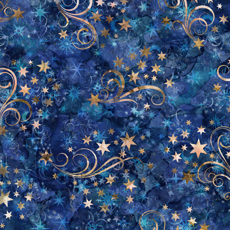108" Quilt Back - Quilting Treasures - Got Your Back - Star Swirl - 29257-W