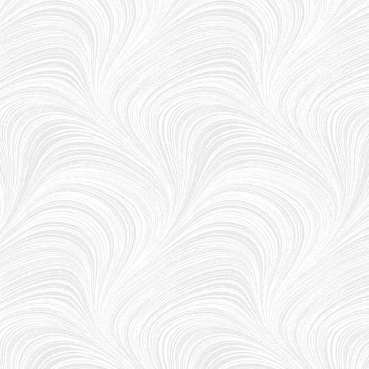 Benartex: Wave Texture - White - 2966B-09