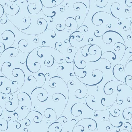 Quilting Treasures: Winter Soltice - Scroll - Blue - 29689-B