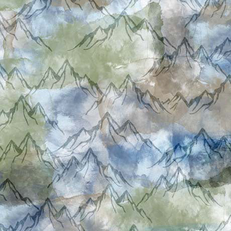 Quilting Treasures: The Wonder of Nature - Mountain Peaks Texture - 30640-X
