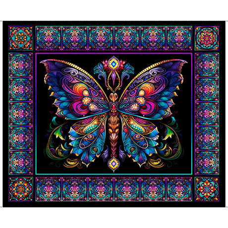 Quilting Treasures: Night Flight - Butterfly Panel - Panel - 30750-X