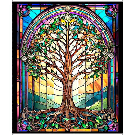 Quilting Treasures: Tree of Life - Tree of Life Panel - Panel - 30926-X