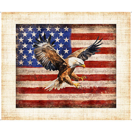 Quilting Treasures: Patriot - American Eagle Flag - Panel - 30929-X